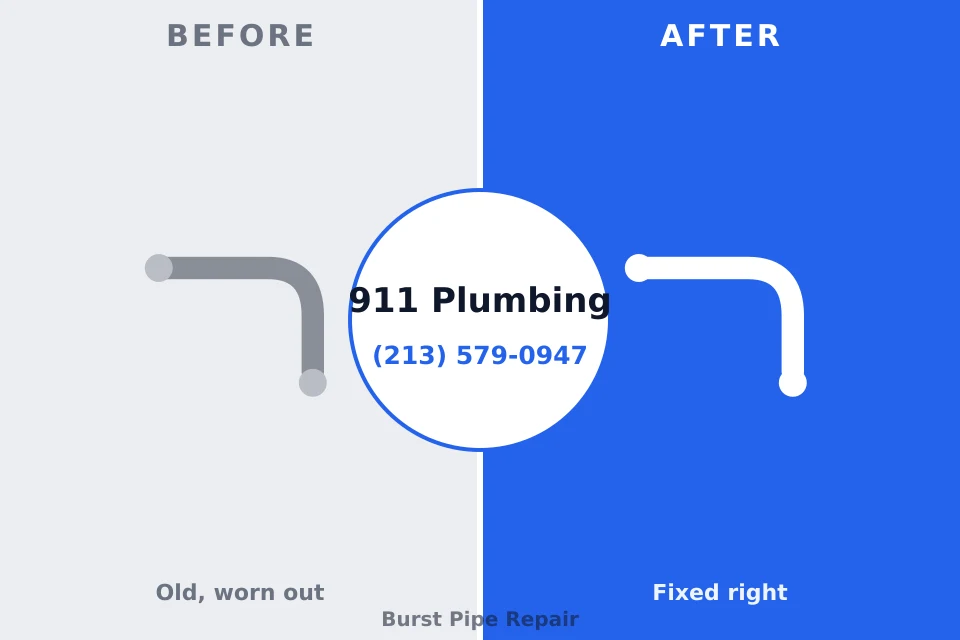 Before and after: plumbing company Elmwood, LA
